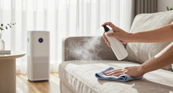 preventing dust settling quickly