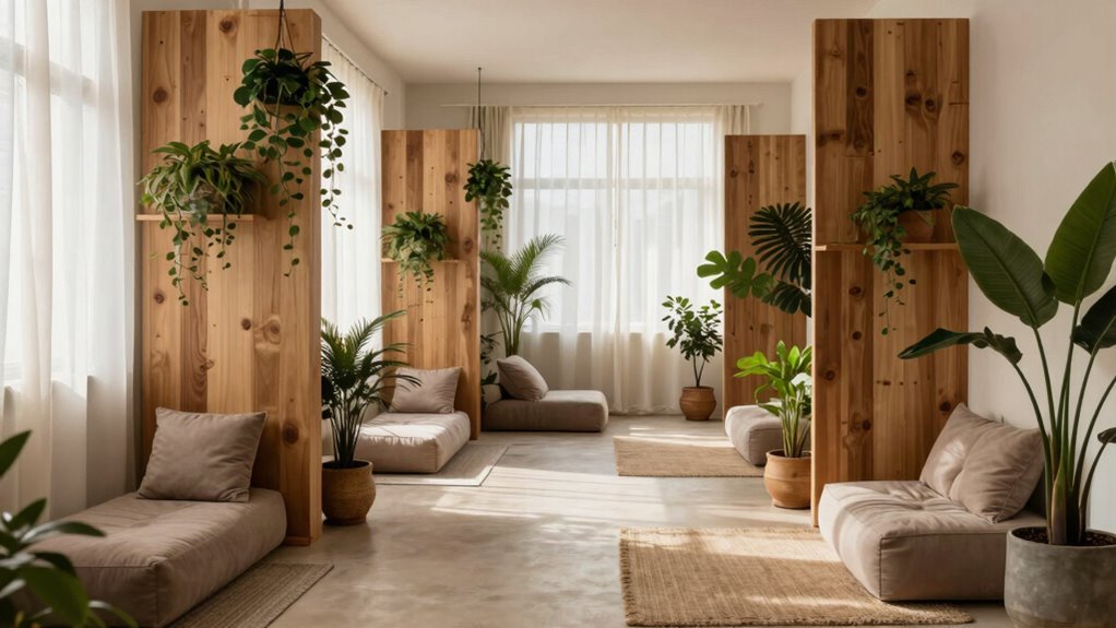 private atmosphere in open spaces