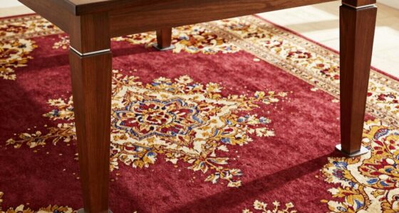 protect rug during meals