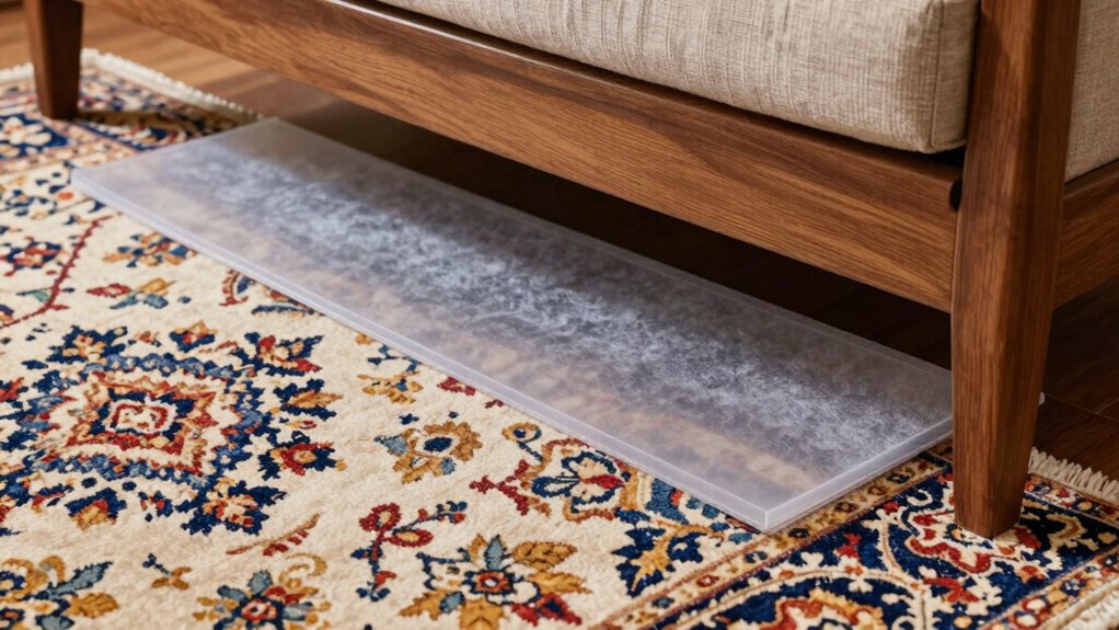protecting rugs from heavy furniture
