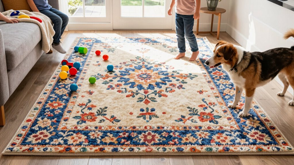 protecting rugs from pets and children