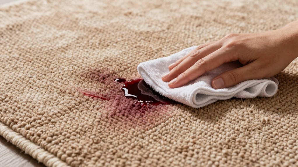quick wool spill cleanup