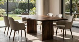 relaxed atmosphere with pedestal tables
