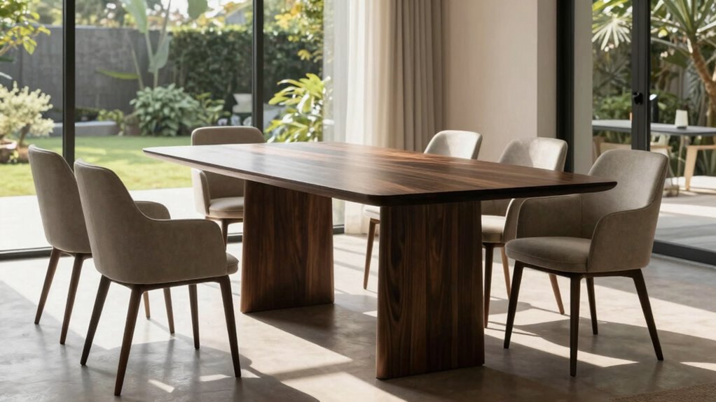 relaxed atmosphere with pedestal tables