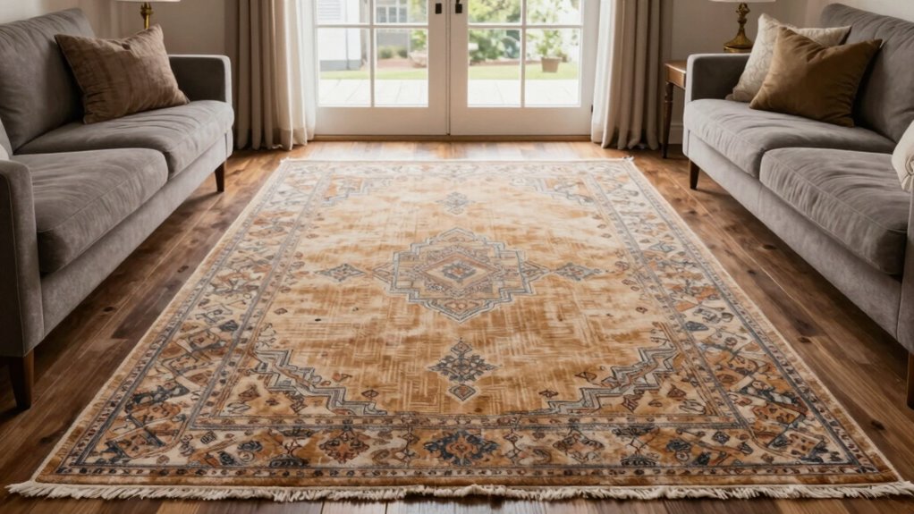 rugs enhance room transition