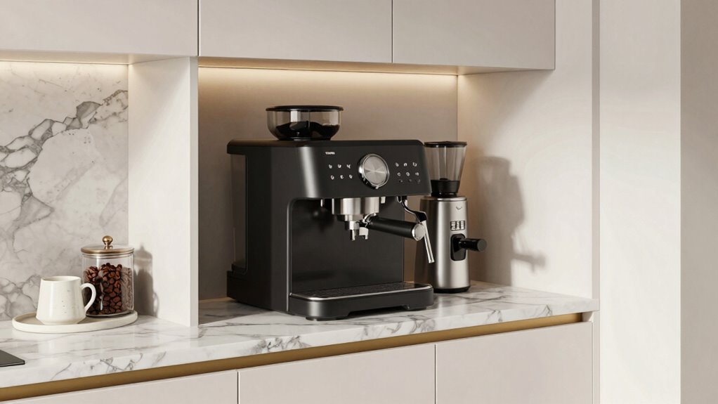 stylish organized coffee station