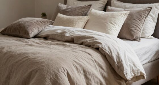 subtle textured luxury bedding
