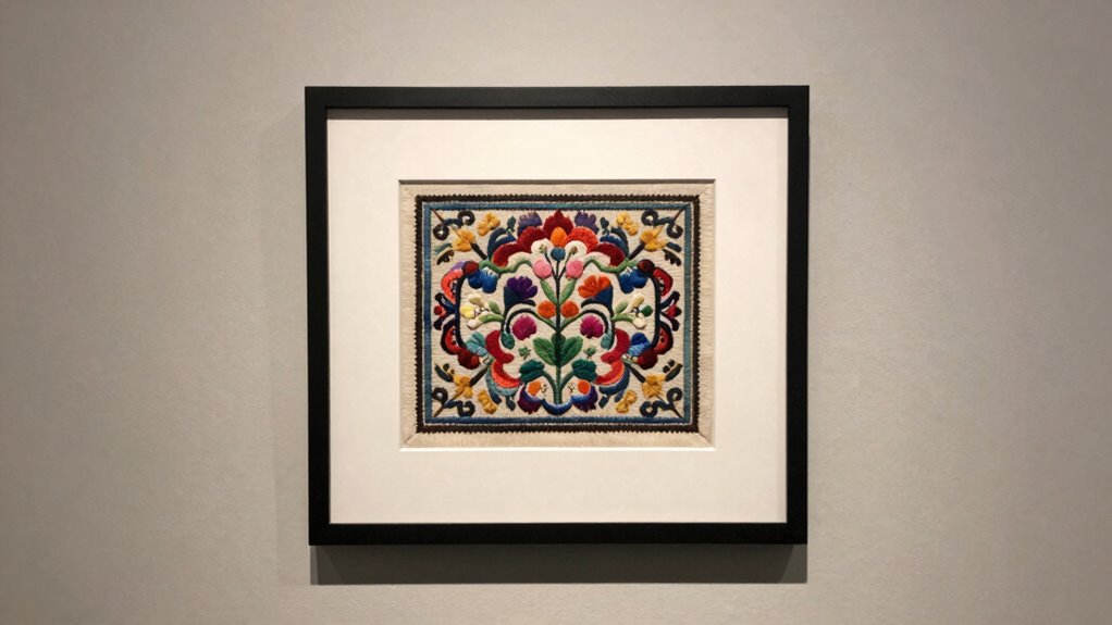 thoughtful textile framing techniques