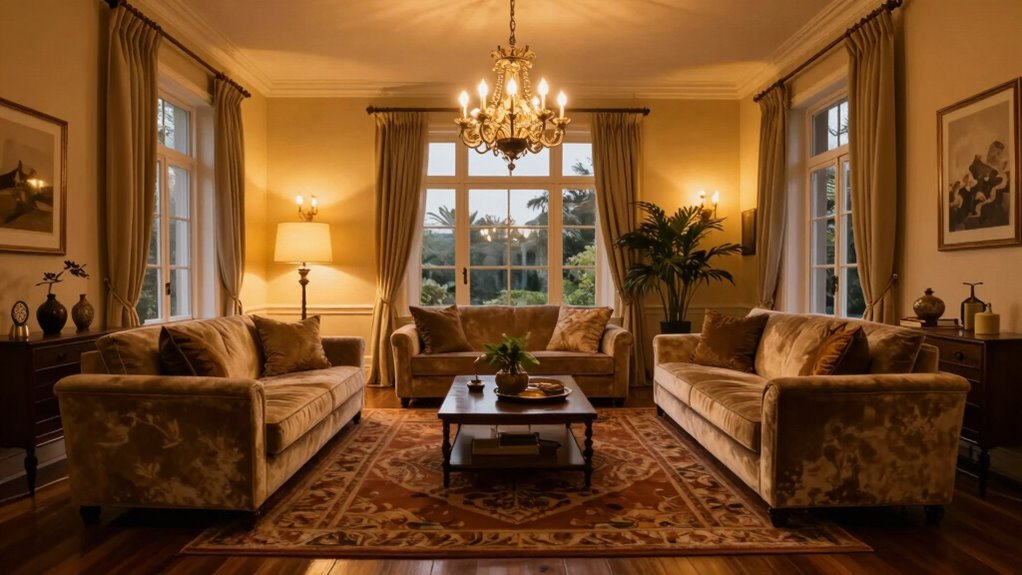 transform spacious rooms elegantly
