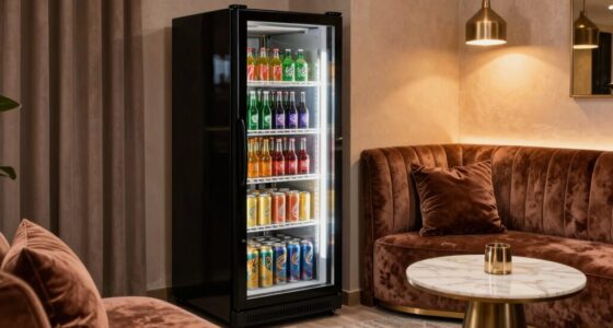 transforming beverage fridge decor