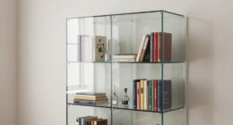 transparent shelves reduce weight