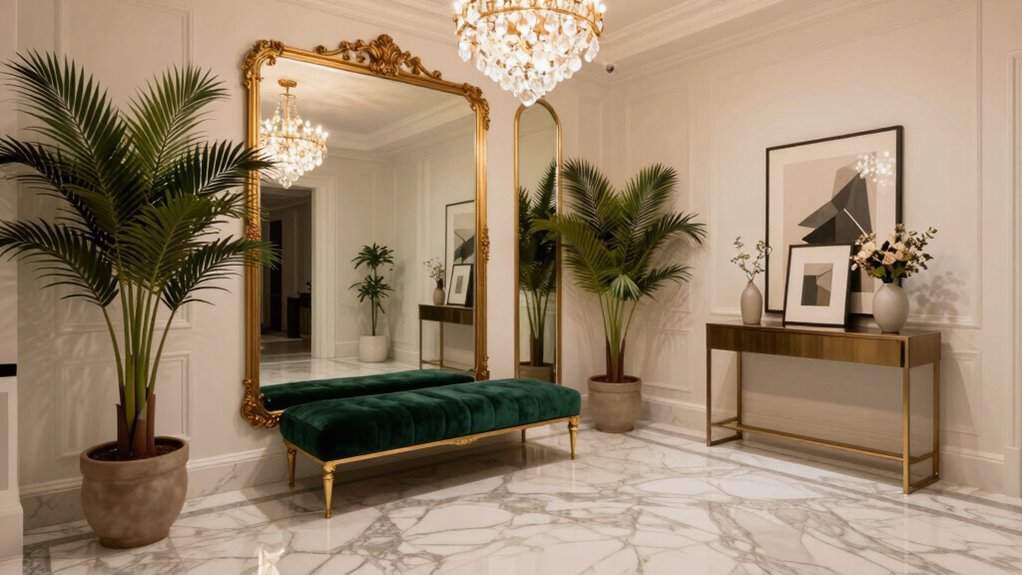 welcoming stylish entrance decor