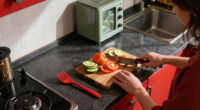 A Dark and Awkward Kitchen Got a Colorful Vintage-Inspired Redo