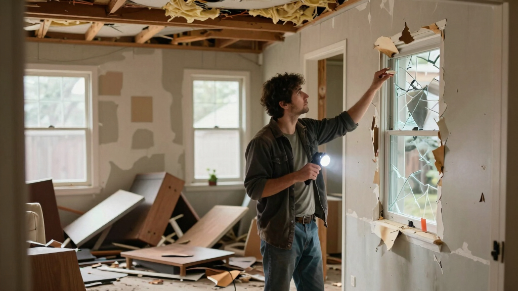 Possible tornado damages structures in Riley County