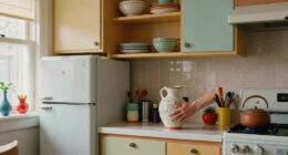 Thrift Finds Starting at $1 Completely Transformed this ’80s Kitchen