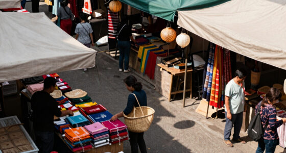 Bustling Street Culture Marketplaces