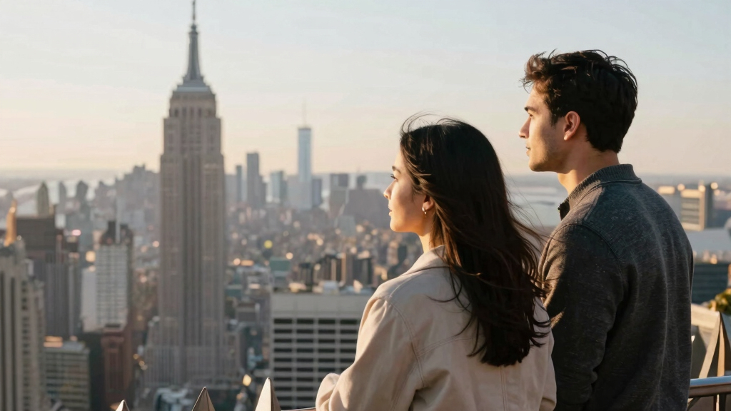 Couple On Empire State Building