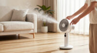Licensable picture: Visitors cool off with a mister fan in Philadelphia on July 3, 2026.