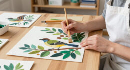Lifelike Birds Emerge from Foliage in Painted Paper Reliefs by The Paper Ark