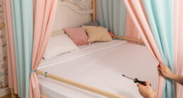 A Clever Canopy Bed Hack Makes This Bedroom Look So Whimsical
