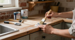 A Vintage Farmhouse Makeover Made These ’80S Kitchen Cabinets Unrecognizable