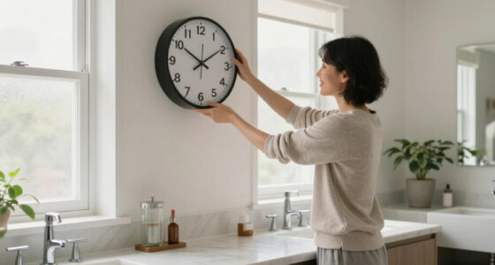 I Moved A Clock To My Bathroom, And It Changed My Morning Routine Forever
