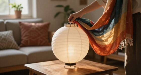 She Draped A Scarf Over IKEA’s Paper Lantern, And It Looks Custom