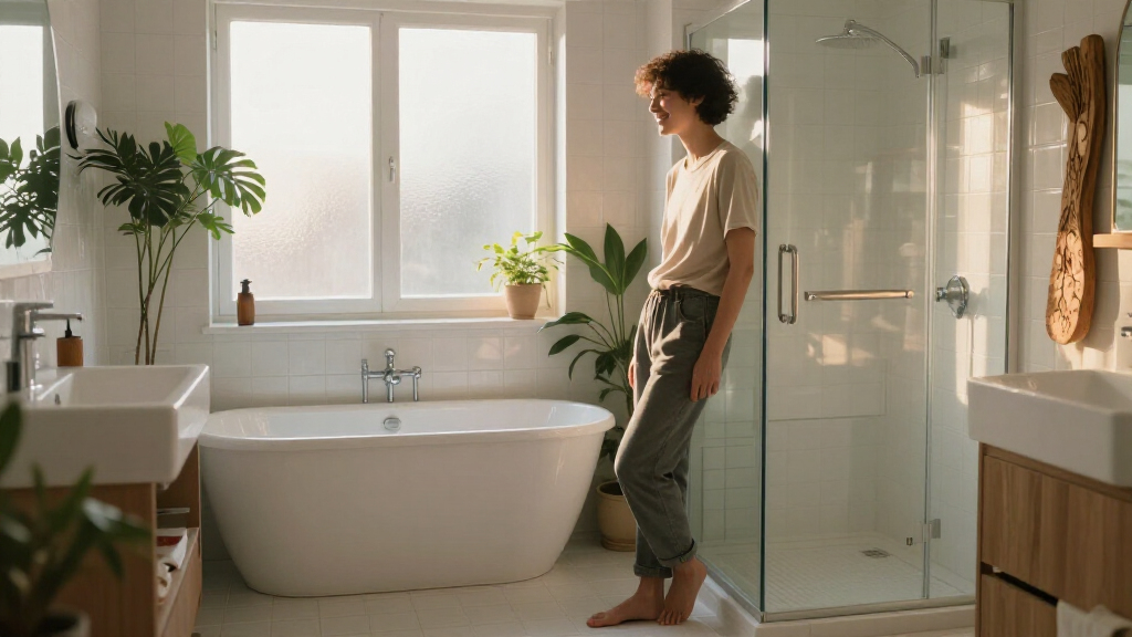 They Ditched A Tub In Their Cramped Bathroom — It Was The Best Decision
