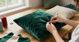 This Luxury-Looking Bolster Pillow Was Made From Scratch So Easily