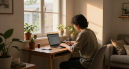 Her Home Office Is In An Unexpected Location — Now It's Clutter-Free