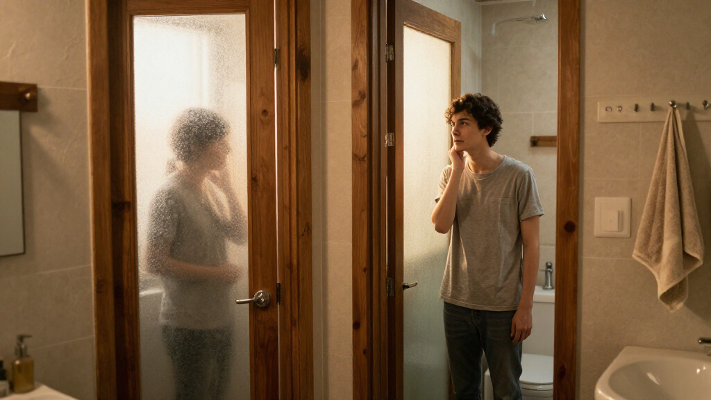 Two Doors Made This Bathroom Feel Awkward — So One Of Them Had To Go