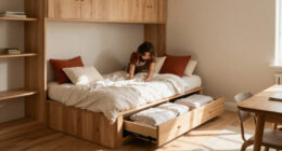 A Custom Daybed Turned This Awkward Tiny Room Into An Elegant Dual-purpose Guest Room And Home Office