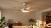 A Sleek Low-Profile Look: Phylluz 52-Inch Fan With LED Light For $42.55