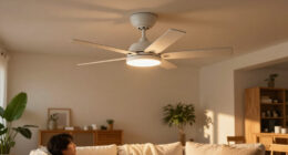 A Sleek Low-Profile Look: Phylluz 52-Inch Fan With LED Light For $42.55
