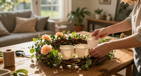 Don't Toss Your Plastic Nursery Pots: Use Them For This Cute DIY Wreath Idea