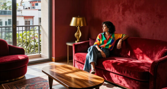 Inside A Sizzling Mexico City Condo Wrapped In Ruby Red Velvet And Deco Glamour