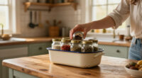Repurpose A Casserole Holder Into A Spice Rack That Adds Vintage Charm