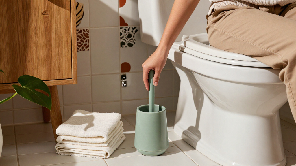 Say Goodbye To Ugly Toilet Brushes: A Cuter Way To Keep Them In Your Bathroom
