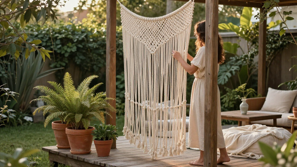 Skip Traditional Fences: Add Privacy To Your Yard With This Boho-Inspired Idea