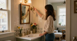 They Wanted A Tiny Bathroom To Look Vintage (And Nailed It!)